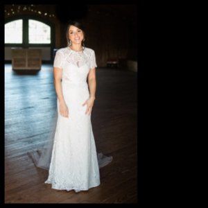 Watters Beilin Wedding Dress BHLDN size 4